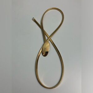 Vintage 1980s Sarah Coventry Twist About Gold Tone Chain Belt 26”